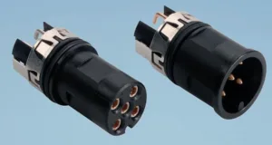 Conector M12 compacto en ángulo recto
