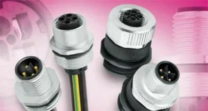 Conectores M12 para montaje en panel