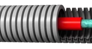 Tubo precableado resistente al fuego