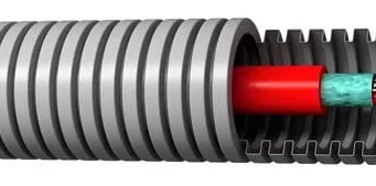 Tubo precableado resistente al fuego