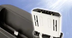 Conector micro USB para montaje vertical