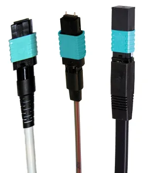 Conector para cable de ocho fibras ópticas