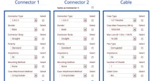 Servicio online para configuración de cables