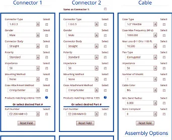 Servicio online para configuración de cables