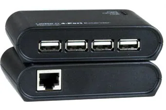 Extensor USB de cuatro puertos vía CatX