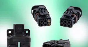Conector con splitter de señal de seis terminales