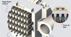 Socket de ángulo recto con terminaciones press fit
