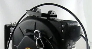 Bobina para cable retráctil Cat6 con motor