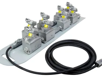 Toma de enchufes rugerizada