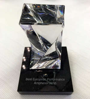 Amphenol premia a TTI como mejor distribuidor del año 2016 