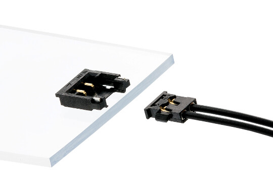 Sistema de conexión cable a placa compacto