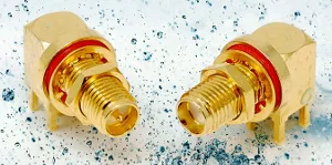 Conectores coaxiales en ángulo recto