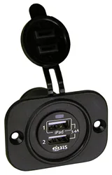 Cargador USB de dos puertos con salida de 3.4 A