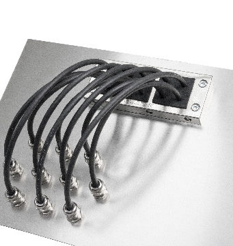 Sistema de entrada para cables EMC
