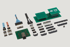 Conectores plateados para tarjetas