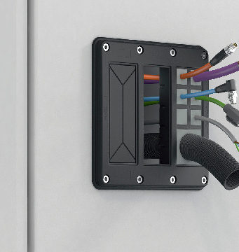 Placa marco IP66 para organizar cables