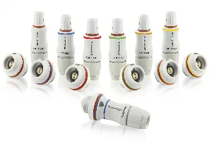 Conectores push-pull de plástico para electromedicina