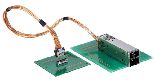 Solución de interconexión de cable jumper para señales PAM4 de 112 Gbps