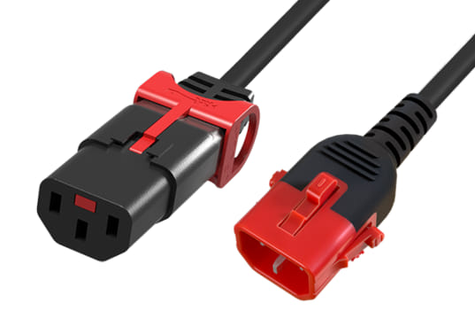 IL13P-S Conector IEC C14/C20 IEC con doble cierre