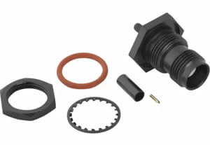 Conectores RF chapados en negro no reflectante para aplicaciones militares