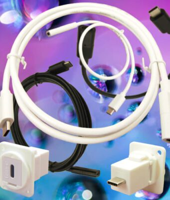 Cables de extensión USB-C 3.1 de color blanco