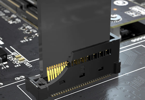 Conector PCIe 6.0 HSEC6-DV para microtarjetas de interconexión