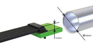 Conectores WireClip de perfil ultra bajo para tubos de sensores de 9 mm