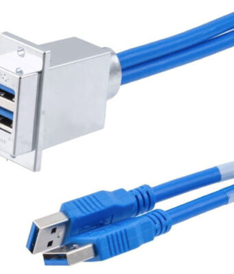 Adaptadores y cables USB 3.0 de doble apilamiento