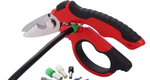 Tijeras de electricista SW-845L con mango de acero inoxidable