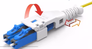 Conector óptico LC EZ-Way para alta densidad