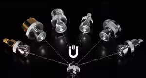 Conectores RF magnéticos sin herramientas